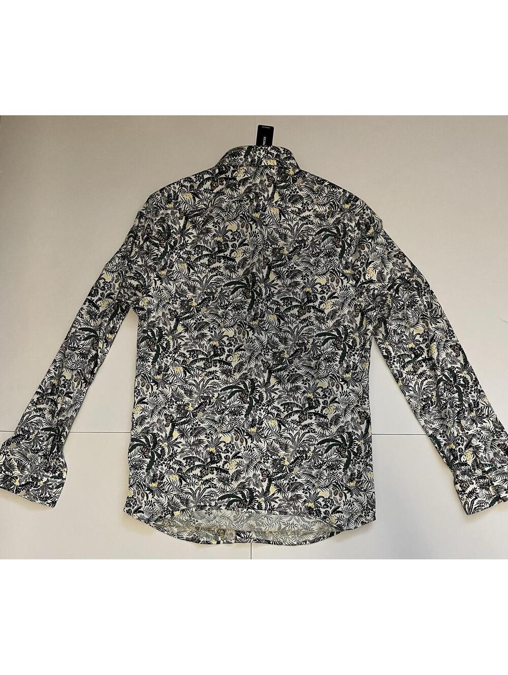 New Express Slim Tropical Stretch Modern Tech Dress Shirt Size XS *Retail $78*